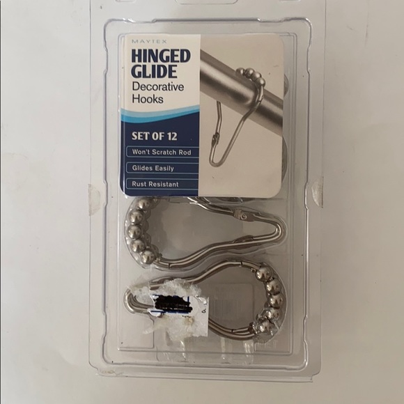 🚿NIB Shower curtain hooks - Picture 2 of 2